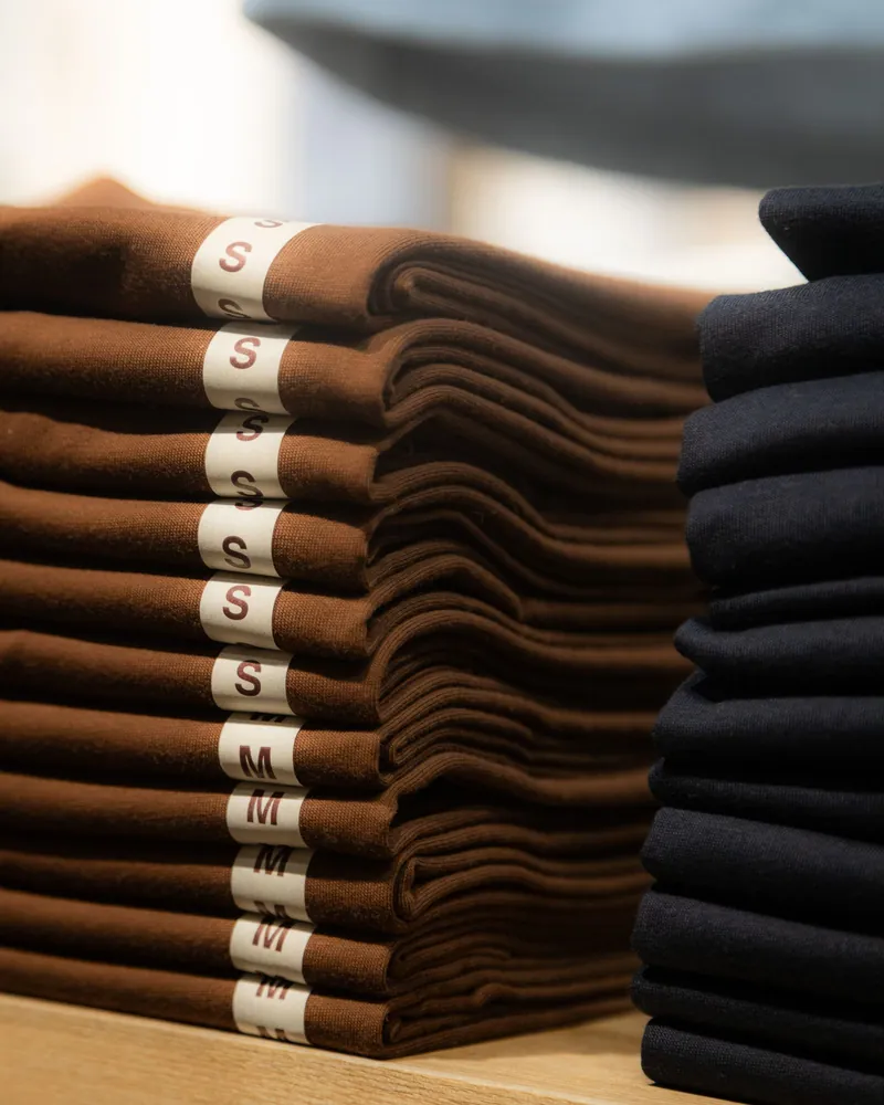 Contrast Raglan Tee – White & Brown